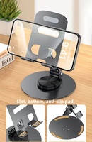 Tendance métal support de téléphone portable pliable pour iPad pour Samsung étui pour tablette 360 ° Rotation support réglable bureau de téléphone portable