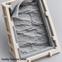 Moule en résine Tietuo + noyau en élastomère PU pour composants en faux pierre C256-G1, nettoyage facile, 10 ans d'expérience, support de moule d'essai