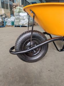 Outils de jardin de construction Matériaux de construction Vente en gros Carretilla 100L 6ft Brouette Jantes en métal Brouettes en acier robuste - Product Image 6