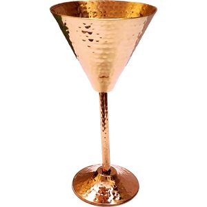 Premium Quality Handmade Copper <b>Wine</b> <b>Goblet</b> Cup Unique Chalice Design with Moscow Mules & Great Gift 100% Pure Brass Base - Product Image 3