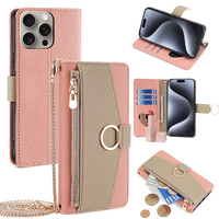 Étui portefeuille tendance pour femme avec bandoulière, emplacements pour cartes et protection pour iPhone 18 Pro Max 17 16 15 Plus 14 Pro Max