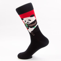 Chaussettes en coton respirantes et écologiques à motif géométrique coloré, personnalisables avec logo, pour homme, collection automne – Vente directe usine