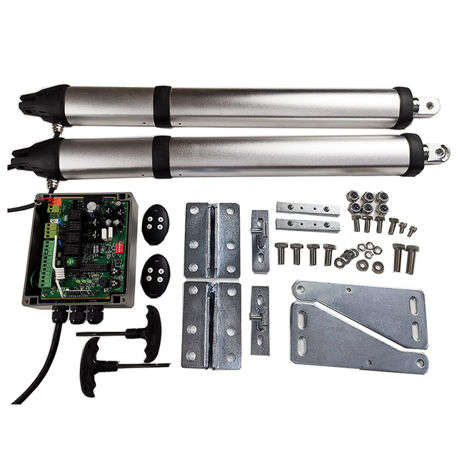 Good Looking Home Automation Linear Arm 24V DC Motor Electric Automatic Swing Gate Opener Kit