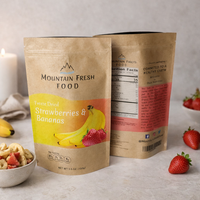 Sachet Doypack Personnalisé en Papier Kraft Biodégradable pour Thé, Chips, Fruits Secs, Noix de Cajou, Snacks – Sacs Ziplock pour Emballage Alimentaire