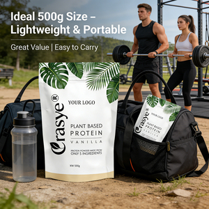 Poudre de protéines végétales naturelles en gros OEM/ODM, 5 ingrédients : pois, courge, chia, végétalien, sans OGM, sans gluten - Product Image 4
