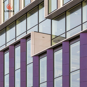 Système moderne de murs rideaux en aluminium-<span class=keywords><strong>Façade</strong></span> en verre haute performance pour les peaux d'immeubles de bureaux - Product Image 6