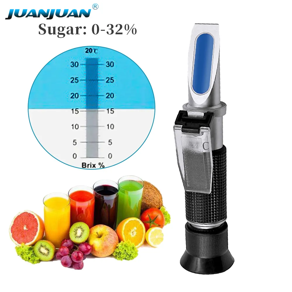 Refrakto meter Brix 0-32% Handzucker-Brix-Refrakto meter mit ATC-Zucker refrakto meter für die Süße von Saft früchten