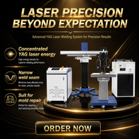 Machine de soudage laser à commande joystick pour grue, 300W 400W 500W, pour moules, soudage YAG, fibre optique, métal, acier, alliage, batterie, soudeuse cantilever
