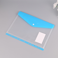 Classeurs extensibles transparents en PP à 11 trous, format A4, papeterie de bureau, bouton-pression, étiquette, pochette pour documents à feuilles mobiles