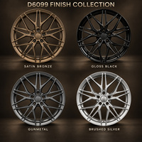 Jante forgée à dix branches, bronze mat, concave peu profonde, 18-22 pouces, 5x112 5x114.3, en aluminium 6061-T6 pour BMW Audi Mercedes-Benz