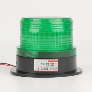 Lampu Peringatan LED Alarm 12V 24V Magnet, Lampu Flash Putar Tetap