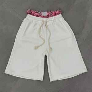<strong>Leopard</strong> Animal <strong>Print</strong> Custom Drawstring French Terry Double Waist Gray Running 100% Cotton Sweat <strong>Shorts</strong> for <strong>Men</strong> Vintage <strong>Shorts</strong> - Product Image 3