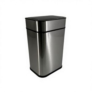 Poubelle intelligente automatique en acier inoxydable de 13 L pour intérieur 360 °   Induction sans contact, écologique, avec mode de charge ou mode batterie - Product Image 1