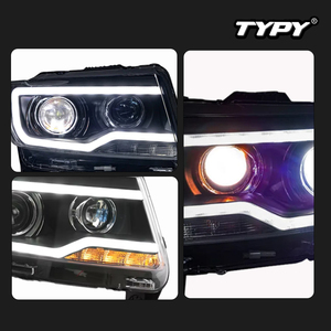 TYPY for 2011-2016 Jeep Compass headlight assemblies LED lens conversion kit for <b>daytime</b> <b>running</b> <b>lights</b> and turn signals - Product Image 6