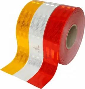 3M 983 DG Bande réfléchissante pour véhicule, blanc, rouge, jaune, rouge et blanc