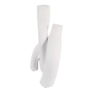 Vaso in ceramica astratto a incastro in gres per decorazioni da soggiorno, camera da letto, ufficio e tavolo - Product Image 6