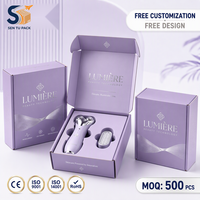 Boîte cosmétique personnalisée avec vernis UV sélectif, boîte d'expédition en carton ondulé, emballage couleur, commande en gros, vente directe d'usine
