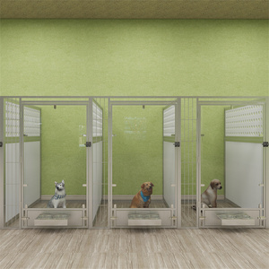 <span class=keywords><strong>Chenil</strong></span> pour chien galvanisé, enclos <span class=keywords><strong>d</strong></span>'embarquement en FRP, motif solide, plateau en plastique à boutons-pression, taille personnalisée - Product Image 2