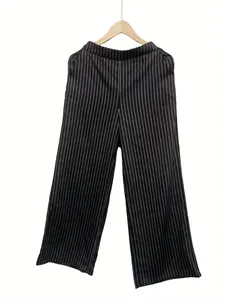 Completo Elegante da <span class=keywords><strong>Donna</strong></span> con <span class=keywords><strong>Blazer</strong></span> <span class=keywords><strong>a</strong></span> <span class=keywords><strong>Righe</strong></span> e Pantaloni <span class=keywords><strong>a</strong></span> Gamba Larga, Set Casual <span class=keywords><strong>a</strong></span> 2 Pezzi, Tailleur Femminile con Giacca e Pantaloni - Product Image 5