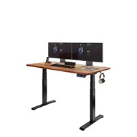 Cadre de bureau électrique moderne en acier, double moteur, réglable en hauteur sur 3 niveaux, base assis-debout, colonne de levage pour bureau et domicile