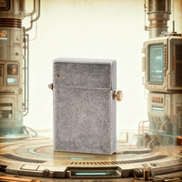 Briquet à kérosène en métal vintage de qualité supérieure Éjection et allumage automatiques Cadeau rétro classique pour hommes Briquets rechargeables en gros