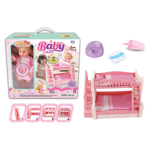 Juguete para Niñas en Oferta, Juego de Imitación de Cama, Cuna para Muñecas |   Juguetes Baratos de China - Product Image 4