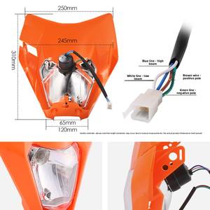 Ensemble de phare avant de moto pour EXC <span class=keywords><strong>SX</strong></span> SXS EXCF XCW <span class=keywords><strong>65</strong></span> 125 150 200 250 300 350 450 <span class=keywords><strong>2017</strong></span> 2021 - Product Image 2