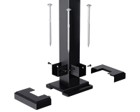 Système de clôture en aluminium moderne pour villa, balcon, escalier, terrasse, garde-corps extérieur de sécurité en verre trempé, revêtement en poudre