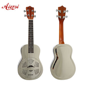 Fábrica China Aiersi marca resonador ukelele 24 pulgadas concierto ukelele precio barato instrumentos musicales latón cobre buena calidad - Product Image 1