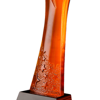 Trophée de récompense pyramidal éco-responsable Jadevertu, prix Vanguard pour le progrès scientifique