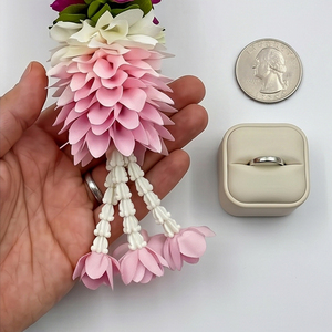 Guirnalda de Flores Artificiales Rosadas y Blancas, Decorativa, Colgante, para Bodas, Festivales, Templos, Decoración de Entrada de Casa - Product Image 3