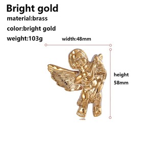 French Brass Little Angel Retro Modern Design Durable Handle for Living Room Cabinets - Product Image 5