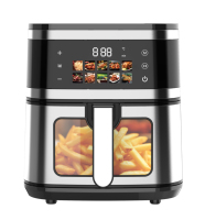 Freidora de Aire Digital Inteligente de Alta Calidad para Cocina, con 10 Programas Preestablecidos, Pantalla a Color Personalizable, 5L, para Uso Doméstico