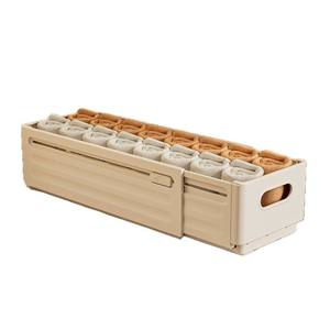 Caja organizadora extensible YQ para ropa interior, rectangular, para dormitorio, almacenamiento de ropa, sin tapa, color sólido - Product Image 1