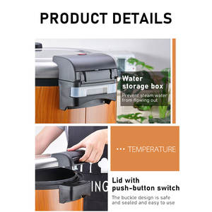 Uso commerciale 23L grande scaldabagno <span class=keywords><strong>riso</strong></span> scaldabagno elettrico <span class=keywords><strong>riso</strong></span> con coperchio a cerniera - Product Image 5