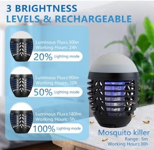 Portable Rechargeable IP66 étanche sans fil Bug Zapper extérieur <span class=keywords><strong>moustique</strong></span> tueur <span class=keywords><strong>lampe</strong></span> équipement de <span class=keywords><strong>Camping</strong></span> essentiel pour tente <span class=keywords><strong>Camping</strong></span> - Product Image 4