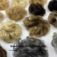 Accessoires pour cheveux naturels prêts à être expédiés pour femmes : Perruques, extensions de chignon pour bal de promo, chignon court bouclé désordonné, chignon à nouer