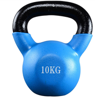 Kettlebell en fonte avec logo personnalisé, revêtement néoprène, poids de 2 à 20 kg, écologique, durable, équipement de musculation