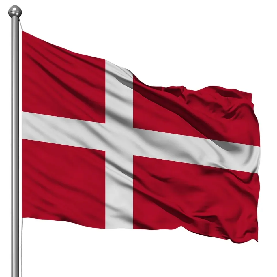 Ánh nắng mặt trời Chất lượng cao Denmark cờ tùy chỉnh in ấn 90*150cm Đan Mạch cờ