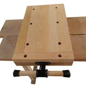 Portable <b>Mini</b> Woodworking Workbench Beech Wood Desktop <b>Clamping</b> Workbench for Carpentry Workshop Furniture Making and Home Use - Product Image 4
