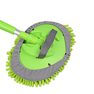De chenilla de microfibra desmontable de la fregona cabeza cuidado <span class=keywords><strong>plumero</strong></span> fregona de limpieza aluminio poste telescópico - Product Image 2