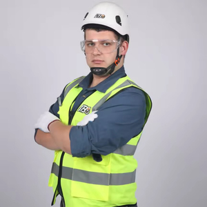 خوذات أمان HBC بالجملة مع واقي للوجه، خوذة تعدين من البلاستيك ABS، خوذة إنقاذ صناعية واقية للعمل وركوب الدراجات - Product Image 3