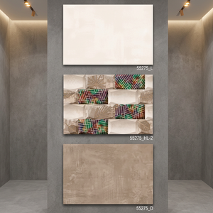 Azulejos de pared de cerámica Digital de alta calidad de 300x450mm, 30x45cm, diseño de flores interiores de baño brillante para uso en centros comerciales al aire libre, calidad - Product Image 4