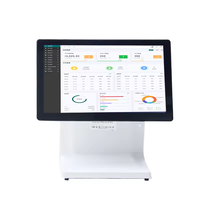 Système de point de vente industriel intelligent tout-en-un, PC de restaurant, support de point de vente carré, écran tactile