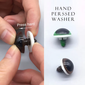 330 pezzo 6mm 10mm Lavatrici per occhi di sicurezza durevole per Amigurumi Doll uncinetto colorato glitterato in plastica accessorio per cucire artigianato orsacchiotto - Product Image 4