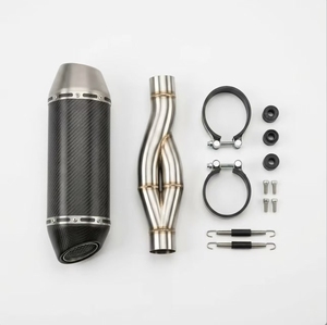 Nouveau pour <span class=keywords><strong>Aprilia</strong></span> <span class=keywords><strong>SHIVER</strong></span> <span class=keywords><strong>750</strong></span> <span class=keywords><strong>GT</strong></span> SL750 Systèmes d'échappement de moto Tuyau de liaison intermédiaire modifié 51mm - Product Image 5