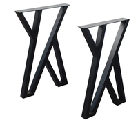 WEKIS Acier inoxydable et fer Métal Bar Pieds de meubles Café Table à manger Améliorations du poste de travail pour la durabilité esthétique