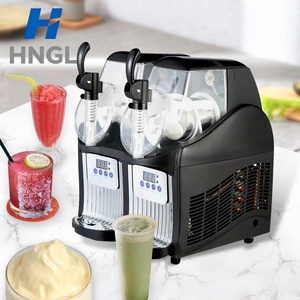 Machine à slush commerciale à deux cylindres pour salons de thé, usage domestique, distributeur de jus et de cola à double cylindre, vente en gros, glace rapide - Product Image 6