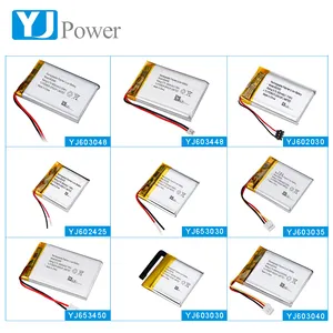 OEM ODM Lipo batterie Li ion 350mah 600mah 500mah 750mah 2000mah 2200mah 3.7v batteria ricaricabile ai polimeri di litio