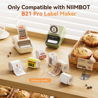 Étiquettes Niimbot originales et authentiques rouge et noir pour imprimantes B21Pro 50*30mm*230pcs Étiquettes thermiques